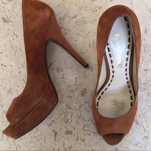 Enzo Angiolini Carmel suede heels